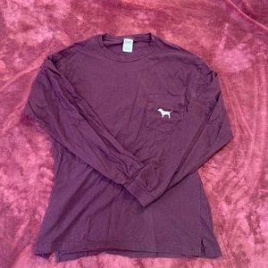 VICTORIAS SECRET PINK Long Sleeve Bling Top